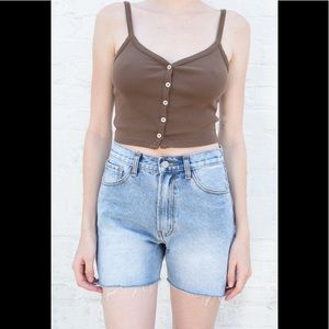Brandy Melville brown Zelly tank top